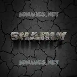 sharly in Cracked Stone style - 3D name wallpaper