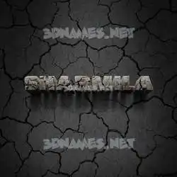 sharmila in Cracked Stone style - 3D name wallpaper