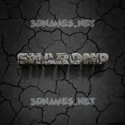 sharonp in Cracked Stone style - 3D name wallpaper