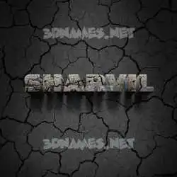 sharvil in Cracked Stone style - 3D name wallpaper