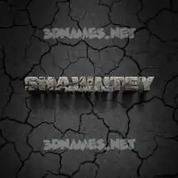 shawntey in Cracked Stone style - 3D name wallpaper