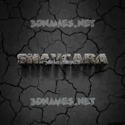 shaycara in Cracked Stone style - 3D name wallpaper