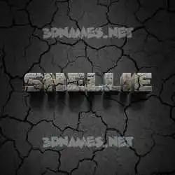 shellie in Cracked Stone style - 3D name wallpaper