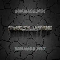 sherlayne in Cracked Stone style - 3D name wallpaper