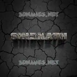 shibnath in Cracked Stone style - 3D name wallpaper