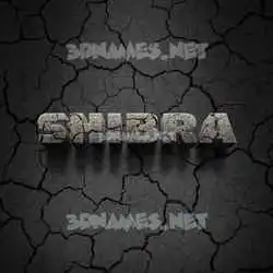 shibra in Cracked Stone style - 3D name wallpaper