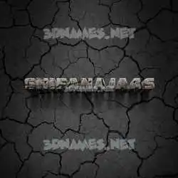 shifanajaas in Cracked Stone style - 3D name wallpaper