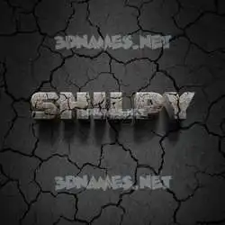 shilpy in Cracked Stone style - 3D name wallpaper