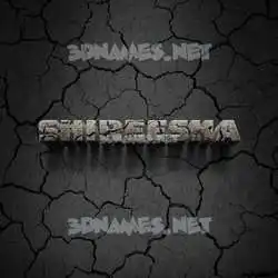shireesha in Cracked Stone style - 3D name wallpaper