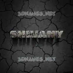 shivany in Cracked Stone style - 3D name wallpaper