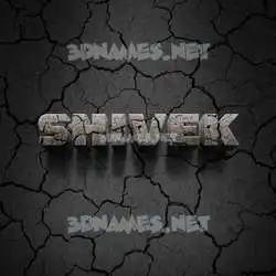 shivek in Cracked Stone style - 3D name wallpaper