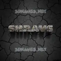 shravs in Cracked Stone style - 3D name wallpaper