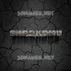 shrdhdhu in Cracked Stone style - 3D name wallpaper