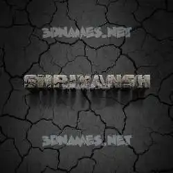 shriyansh in Cracked Stone style - 3D name wallpaper