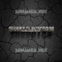 shuanyun in Cracked Stone style - 3D name wallpaper