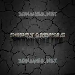 shubhamvyas in Cracked Stone style - 3D name wallpaper
