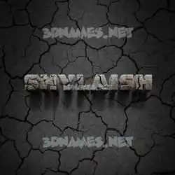 shylaish in Cracked Stone style - 3D name wallpaper