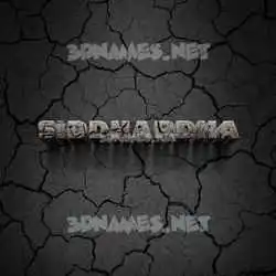 siddhardha in Cracked Stone style - 3D name wallpaper