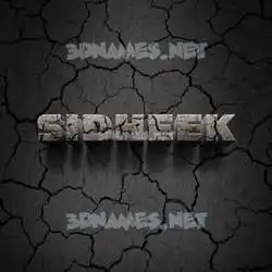 sidheek in Cracked Stone style - 3D name wallpaper