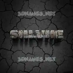 siilviie in Cracked Stone style - 3D name wallpaper