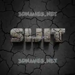 sijit in Cracked Stone style - 3D name wallpaper