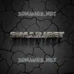 simarjeet in Cracked Stone style - 3D name wallpaper