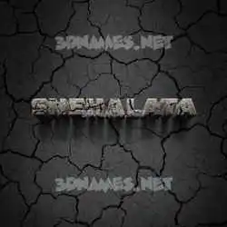 snehalata in Cracked Stone style - 3D name wallpaper