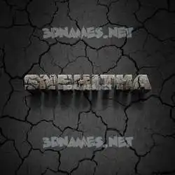 snehitha in Cracked Stone style - 3D name wallpaper