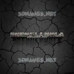 snenhlanhla in Cracked Stone style - 3D name wallpaper