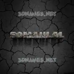 somanlal in Cracked Stone style - 3D name wallpaper
