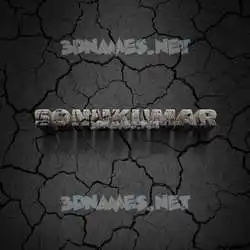 sonukumar in Cracked Stone style - 3D name wallpaper