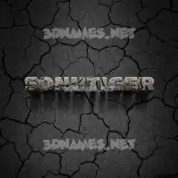 sonutiger in Cracked Stone style - 3D name wallpaper