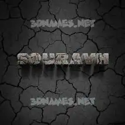 souravh in Cracked Stone style - 3D name wallpaper