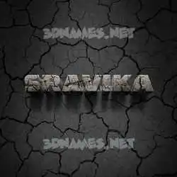 sravika in Cracked Stone style - 3D name wallpaper