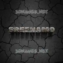 sreenamo in Cracked Stone style - 3D name wallpaper