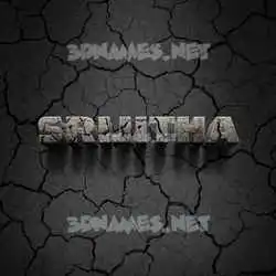 srijitha in Cracked Stone style - 3D name wallpaper