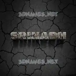 srinadh in Cracked Stone style - 3D name wallpaper