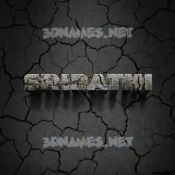 sripathi in Cracked Stone style - 3D name wallpaper