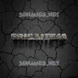 srisaiteja in Cracked Stone style - 3D name wallpaper
