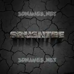 srushtee in Cracked Stone style - 3D name wallpaper