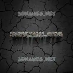 sruthilaya in Cracked Stone style - 3D name wallpaper