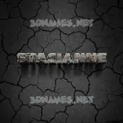 stacianne in Cracked Stone style - 3D name wallpaper