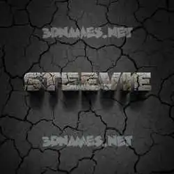 steevie in Cracked Stone style - 3D name wallpaper