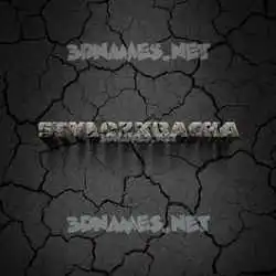 stylozxbacha in Cracked Stone style - 3D name wallpaper