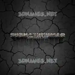 subhashkumar in Cracked Stone style - 3D name wallpaper