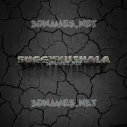 suggykushala in Cracked Stone style - 3D name wallpaper