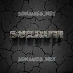 sukruti in Cracked Stone style - 3D name wallpaper