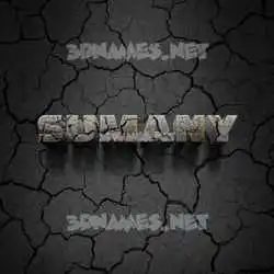 sumany in Cracked Stone style - 3D name wallpaper