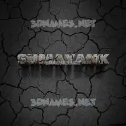 sumayank in Cracked Stone style - 3D name wallpaper