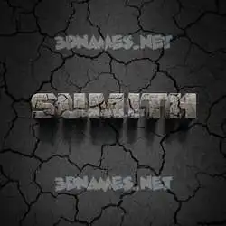 sumith in Cracked Stone style - 3D name wallpaper